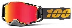 100% Armega Goggles - HiPER Mirrored Lens -Klim 100 armega goggle falcon hiper lens falcon5 mirror red