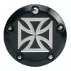 Accutronix Iron Cross 5 Hole Points Cover For Harley Twin Cam 1999-2017