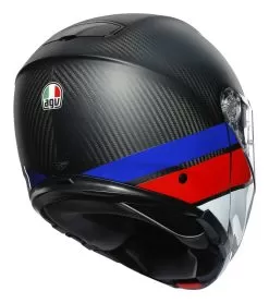 AGV Sportmodular Carbon Layer Helmet -Klim agv sportmodular carbon layer helmet matte carbon red blue 2