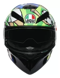 AGV K3 SV Mugello 2017 Helmet -Klim agvk3 sv mugello2017 helmet black green blue 2