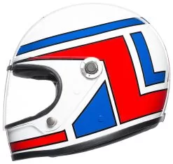 Klim -Klim agvx3000 lucky helmet white blue red 1