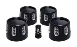 Avon Head Bolt Cover Set For Harley 1986-2022 -Klim avon head bolt cover black round 2