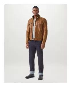 Belstaff Brooklands Leather Jacket -Klim belstaff brooklands leather jacket burnt cuerto 1