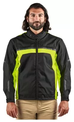 BILT Blast 2 Waterproof Jacket -Klim bilt blast2 waterproof jacket black hi viz yellow 3