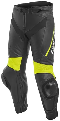 Dainese Delta 3 Leather Pants -Klim dainese delta3 leather pants black black fluo yellow