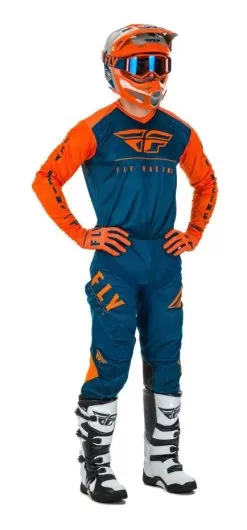 Fly Racing Lite Pants -Klim fly racing dirt lite pants orange navy 3