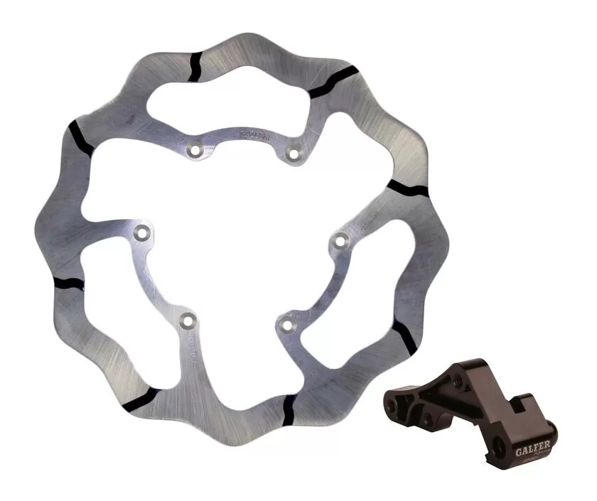 Galfer Oversized 280mm Fixed Front Tsunami Wave Rotor Kit KITOS905
