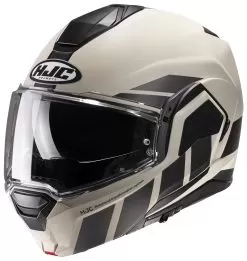 HJC I100 Beis Helmet -Klim hj ci100 beis helmet black grey 2