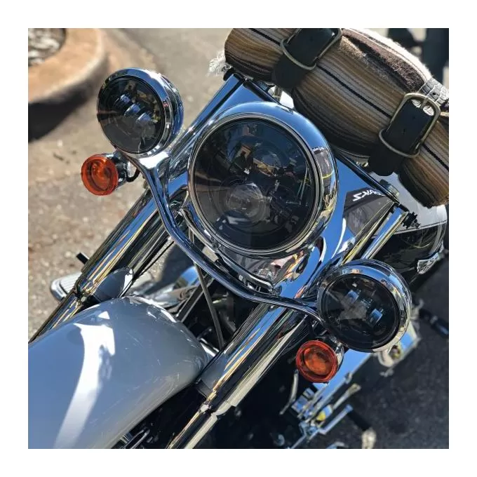 HogWorkz LED 7" Headlight And 4 1/2" Passing Lamps Kit For Harley 1994-2023 - Image 5