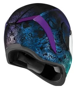 Icon Airform Chantilly Opal Helmet Blue / LG [Blemished - Acceptable] -Klim icon airform chantilly opal helmet blue lg blemished acceptable blue 2