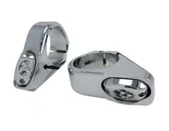 Joker Machine LED Turn Signals For Harley Forks -Klim joker machine led turn signal marker lights for harley39mm forks chrome