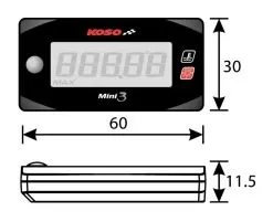 Koso Cylinder Head Temperature Meter Honda Grom 2014-2020 -Klim koso cyl temp honda grom20142015 2