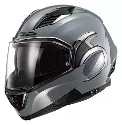 LS2 Valiant II Helmet -Klim ls2 valiant ii helmet grey