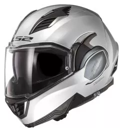 LS2 Valiant II Helmet -Klim ls2 valiant ii helmet silver