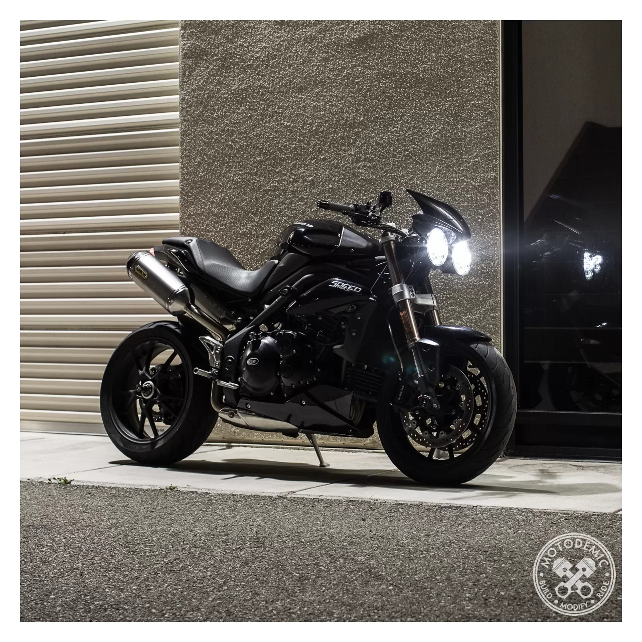 Motodemic Adaptive LED Headlight Conversion Kit Triumph Street Triple / Speed Triple - Image 6