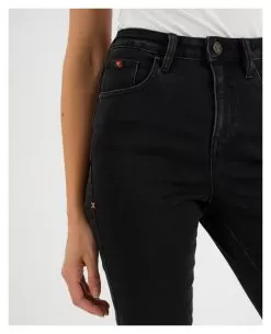 Riding Culture High Waist Women's Jeans -Klim riding culture high waist womens jeans black 3