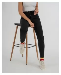 Riding Culture High Waist Women's Jeans -Klim riding culture high waist womens jeans black 6