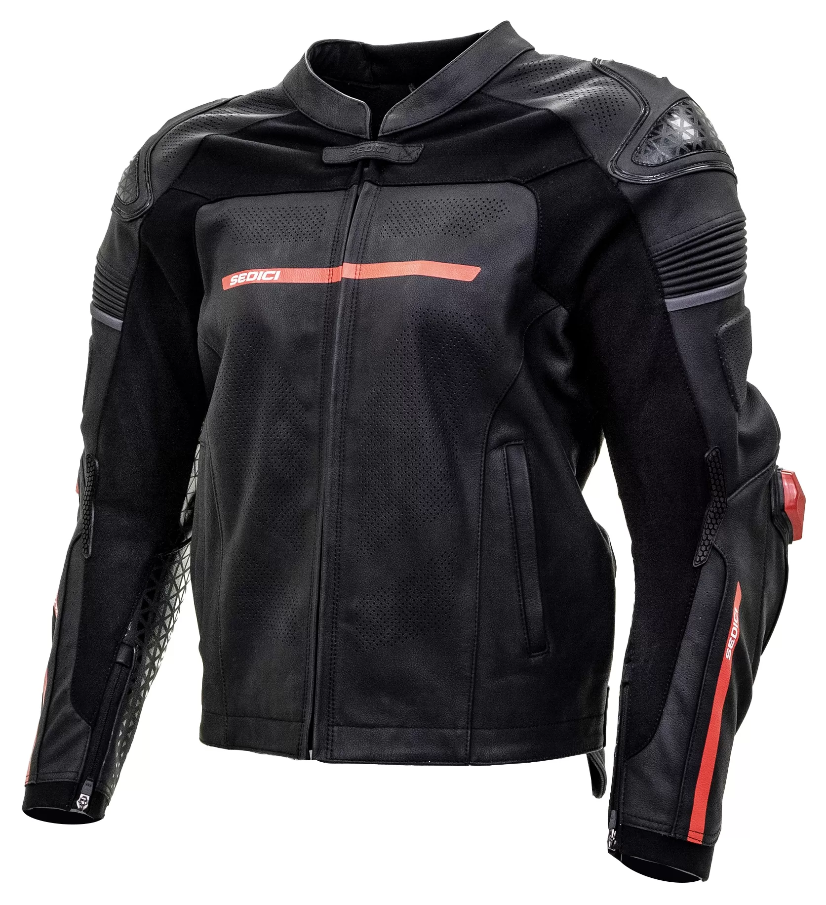 Sedici Corsa Perforated Leather Jacket 1 Sedici Corsa Perforated Leather Jacket