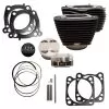 S&S 131" Big Bore Stroker Cylinder & Piston Kits For Harley Milwaukee-Eight 2017-2023 Black No Highli... [Open Box]