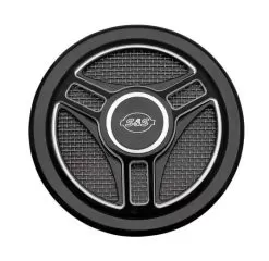 S&S Cycle Tri-Spoke Stealth Air Cleaner Cover
