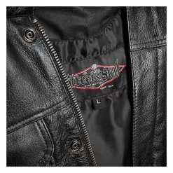 Street & Steel Redwood Leather Vest -Klim street steel redwood leather motorcycle vest