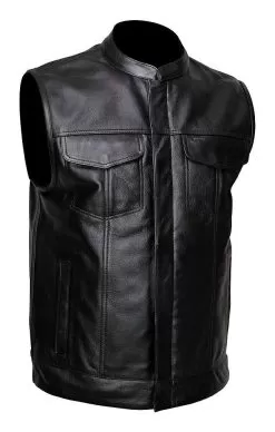 Street & Steel Redwood Leather Vest -Klim street steel redwood leather vest black 2