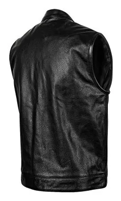 Street & Steel Redwood Leather Vest -Klim street steel redwood leather vest black 3