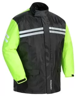 Tour Master Shield Two Piece Rain Suit -Klim tour master shield2 pc rainsuit black hi viz